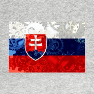 Flag of Slovakia - Gears T-Shirt